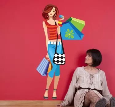Shop window sticker for fashion shopping lovers - TenStickers