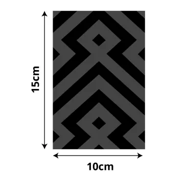 Geometric grey floor vinyl carpet for floor - TenStickers