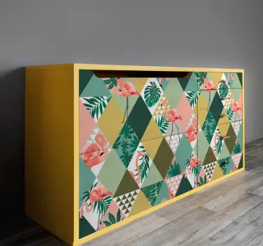 Tropical jungle furniture decal - TenStickers