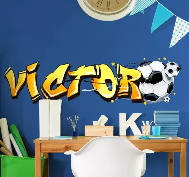 Urban Football Home Wall Sticker - TenStickers