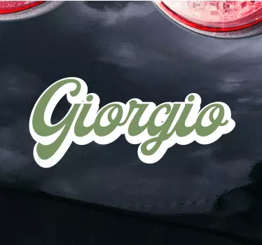 Calligraphy vintage lettering car sticker - TenStickers
