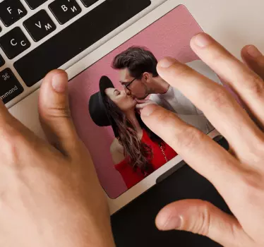 Personalised image touchpad sticker - TenStickers