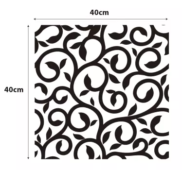 Climbing plant ornament window sticker - TenStickers