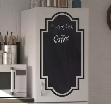 Blackboard Home Appliances sticker to write on - TenStickers
