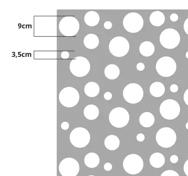 Different dots window sticker - TenStickers