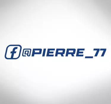 Racing Facebook car sticker - TenStickers