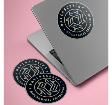 Custom print round sticker with logo - TenStickers