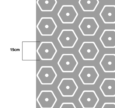 Geometric minimalist pattern furniture sticker - TenStickers