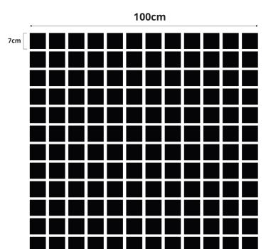 Gray squares scale window film - TenStickers