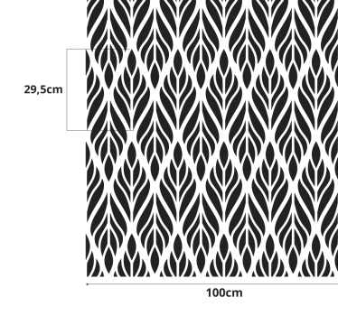 Leaf pattern Leaf pattern window decal - TenStickers