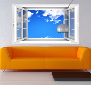 Open Window Wall Sticker - TenStickers