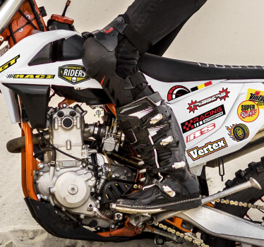 Individual bomb pack motorbike sticker - TenStickers