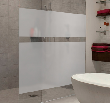 Translucent glass window sticker - TenStickers
