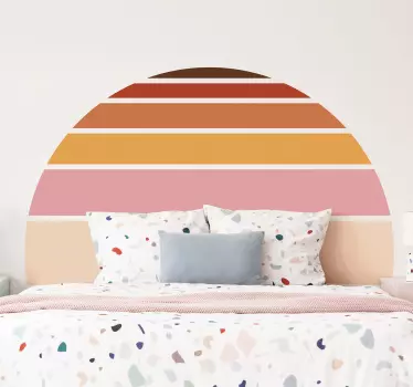 70's sun headboard wall sticker - TenStickers