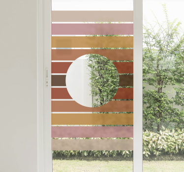 70's sun window sticker - TenStickers
