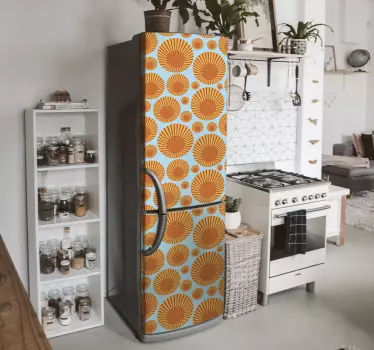 70's sunshine  fridge decals - TenStickers