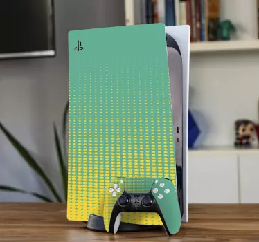 Abstract colorful comic design  Playstation 5 stickers - TenStickers
