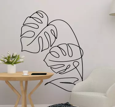 Abstract monsters plant wall decal - TenStickers
