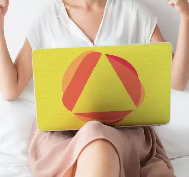 Abstract notebook laptop skin decal - TenStickers