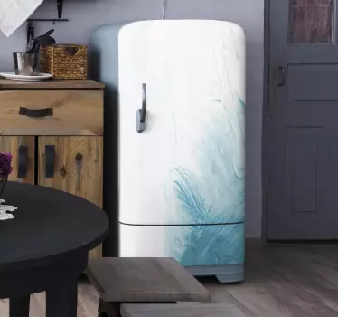 Abstract textured oil painting fridge decal - TenStickers