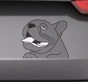 Adorable dog  car Decal - TenStickers