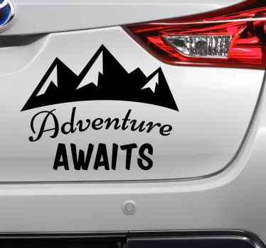 Adventure  Car Decal - TenStickers