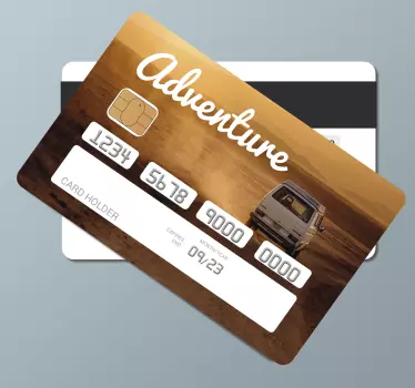 adventure credit card sticker - TenStickers