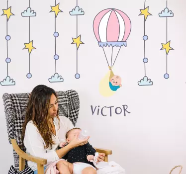 Airballoon Kids Stickers - TenStickers