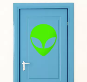 Alien icon space wall sticker - TenStickers