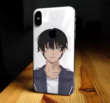 Anime mysterious character iPhone decal - TenStickers