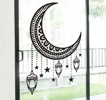 Arabic figures window decal - TenStickers
