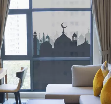 Arabic ornament window decal - TenStickers