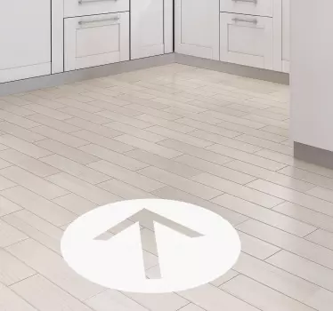Arrow point  floor sticker - TenStickers