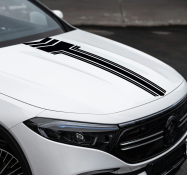 Arrow racing stripe car sticker - TenStickers