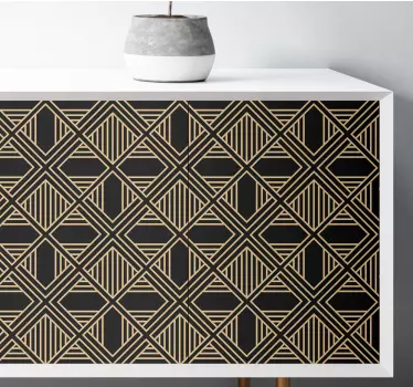 Art deco Great Gatsby style pattern decals for furniture - TenStickers