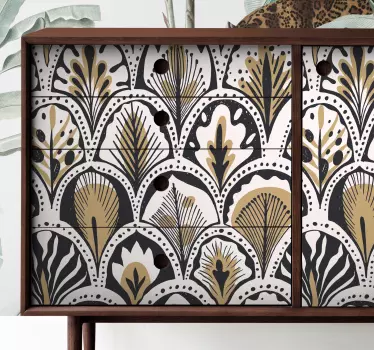 Art deco pattern decals for furniture - TenStickers