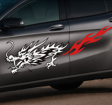 Car sticker asian dragon design - TenStickers