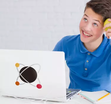 Atom Laptop Sticker - TenStickers