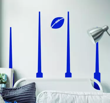 Aussie Rules Posts Home Wall Sticker - TenStickers