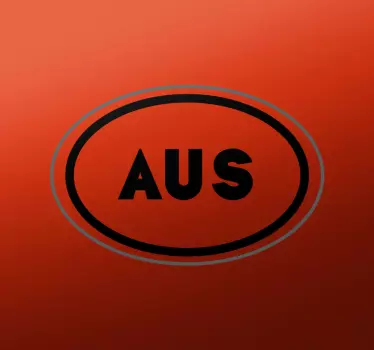 Australia oval Car Decal - TenStickers