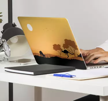 Australian Landscape laptop sticker - TenStickers