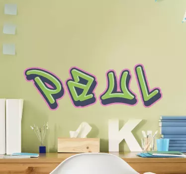 Awesome personalised graffiti urban decal - TenStickers
