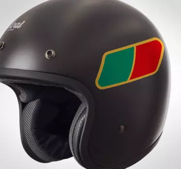 Portuguese flag motorcycle stickers - TenStickers