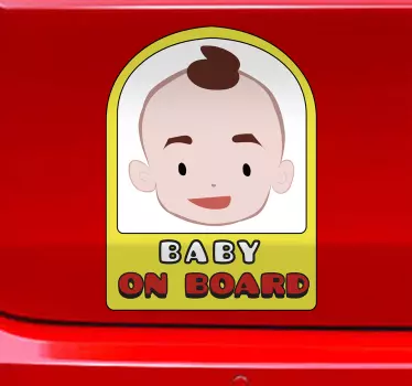 Baby on Board  baby in car sticker - TenStickers