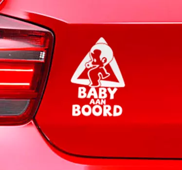 Baby in the car sticker - TenStickers