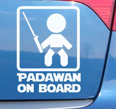 Padawan baby on board sticker for boys - TenStickers