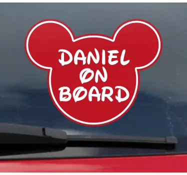 Baby on board sticker customizable child alert - TenStickers