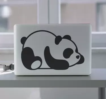 Baby panda laptop sticker - TenStickers