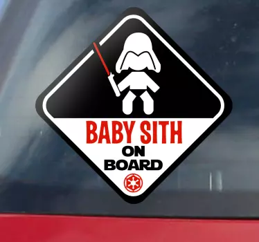 Baby Sith Baby on Board Sticker - TenStickers