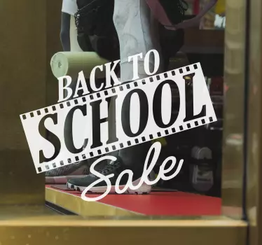 Back to school  Shop Window Vinyl - TenStickers